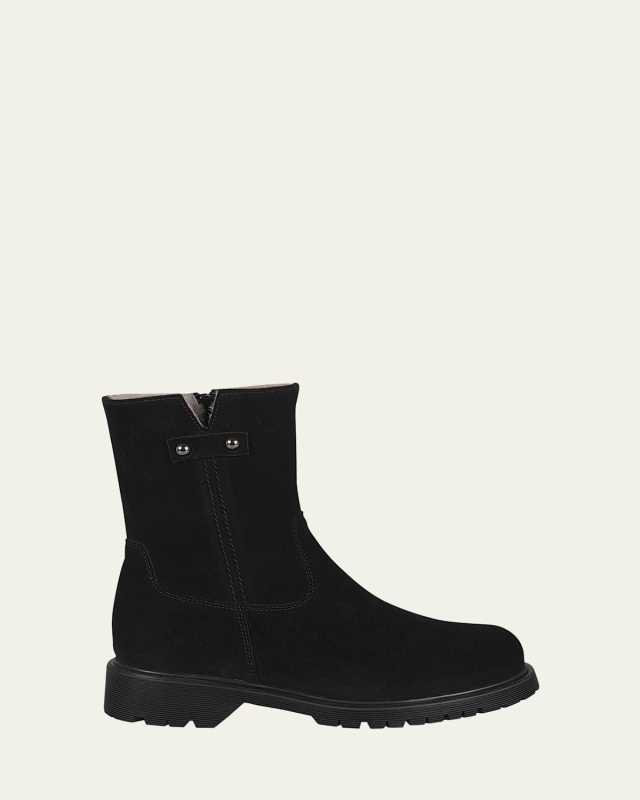 Hunter Suede Shearling Winter Boots